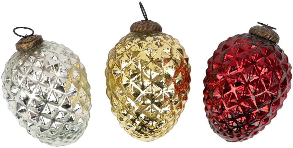 Zapfen gold M | Glas |