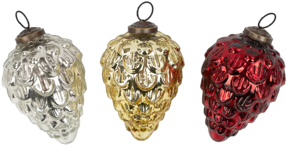 Zapfen gold M | Glas |
