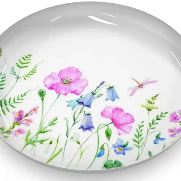 Schale rund, Blumenwiese