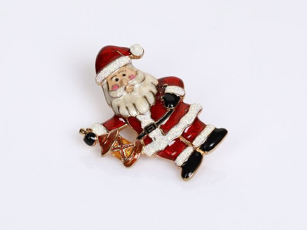 Brosche Santa | Handarbeit |