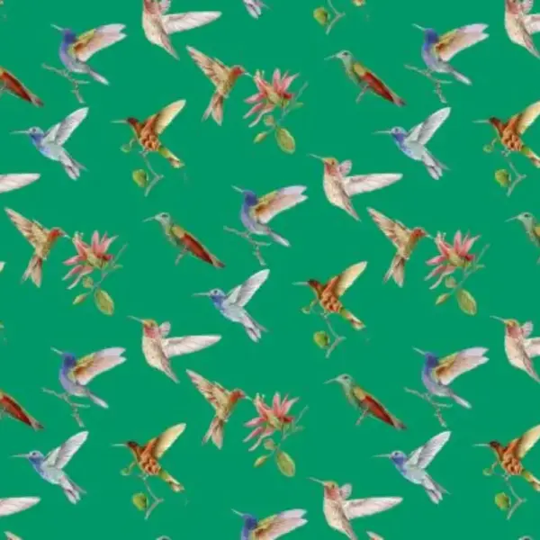 Kissen Kolibri grün 40×60 | 100% Baumwolle |