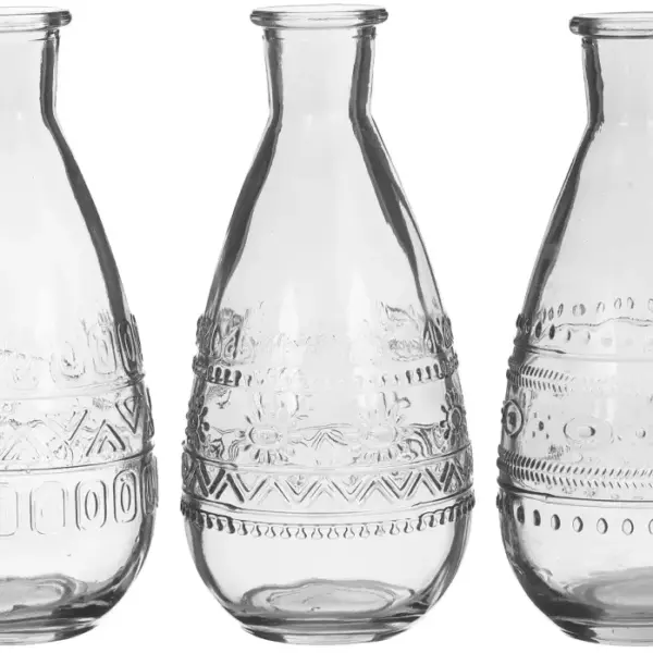 Vase Rom klar | H15,8 cm D 7,5 cm | 12 Stück 3fach sortiert