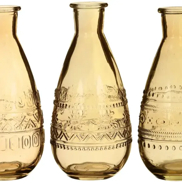 Vase Rom gelb | H15,8 cm D 7,5 cm | 12 Stück 3fach sortiert