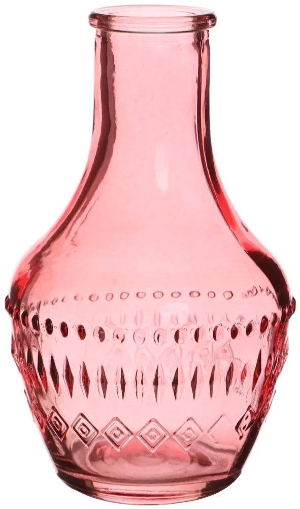 Vase Milano rose | H10 cm D 6 cm | 12 Stück