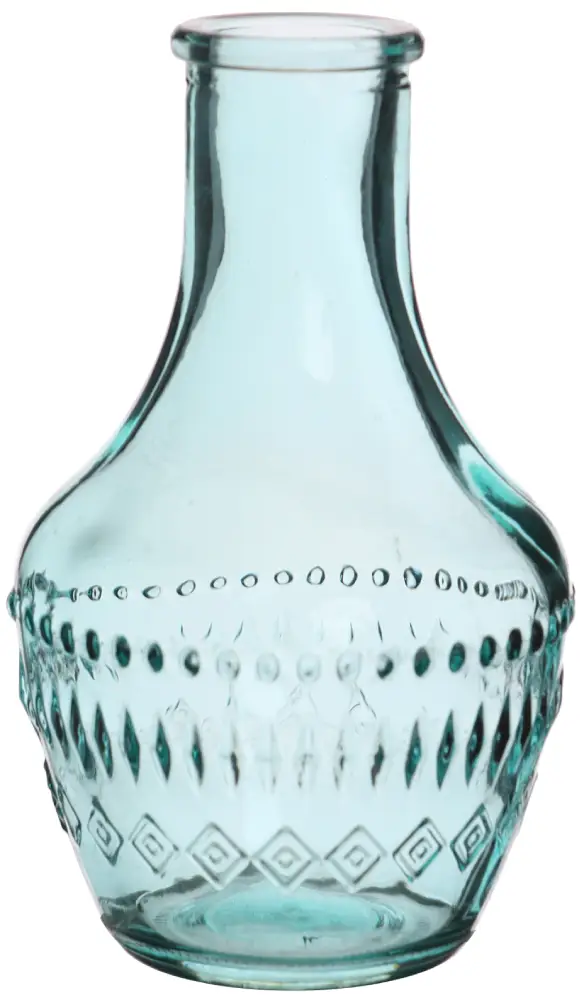 Vase Milano blau | H10 cm D 6 cm | 12 Stück