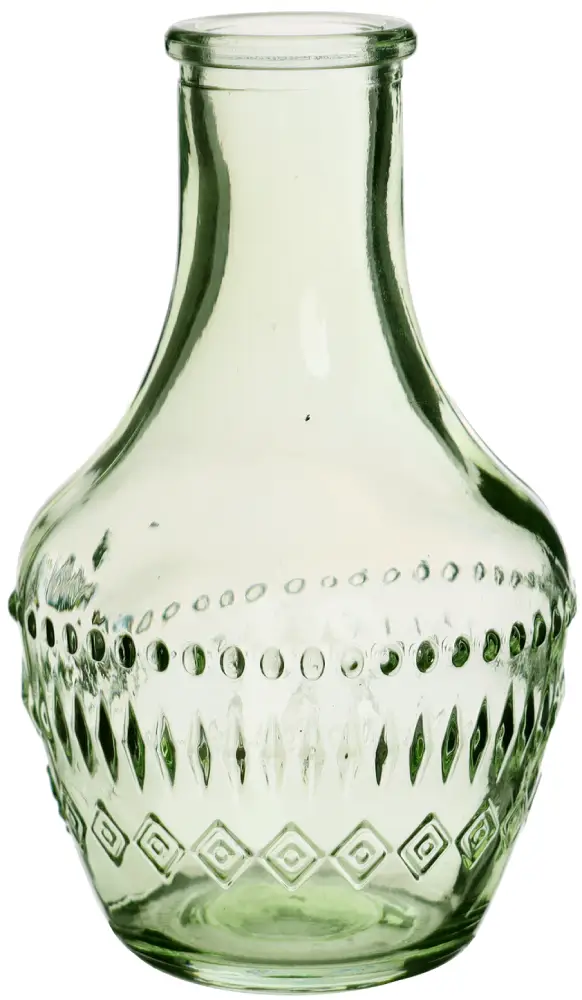 Vase Milano grün | H10 cm D 6 cm | 12 Stück