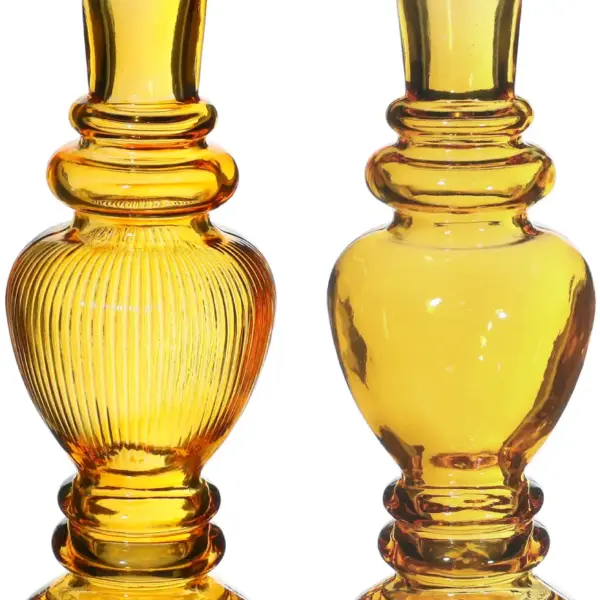 Vase Kerzenleuchter Venedig groß gelb | H15,5 cm D 5,7 cm | 12 Stück 2fach sortiert