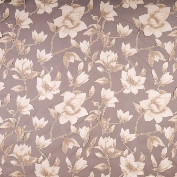 Phönix Magnolia Vorhang 245×150 | Ausbrenner beige 80%V 20%P |