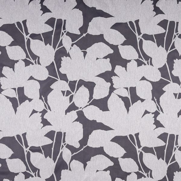 King Blume Vorhang 245×150 | Ausbrenner grau 80%V 20%P |