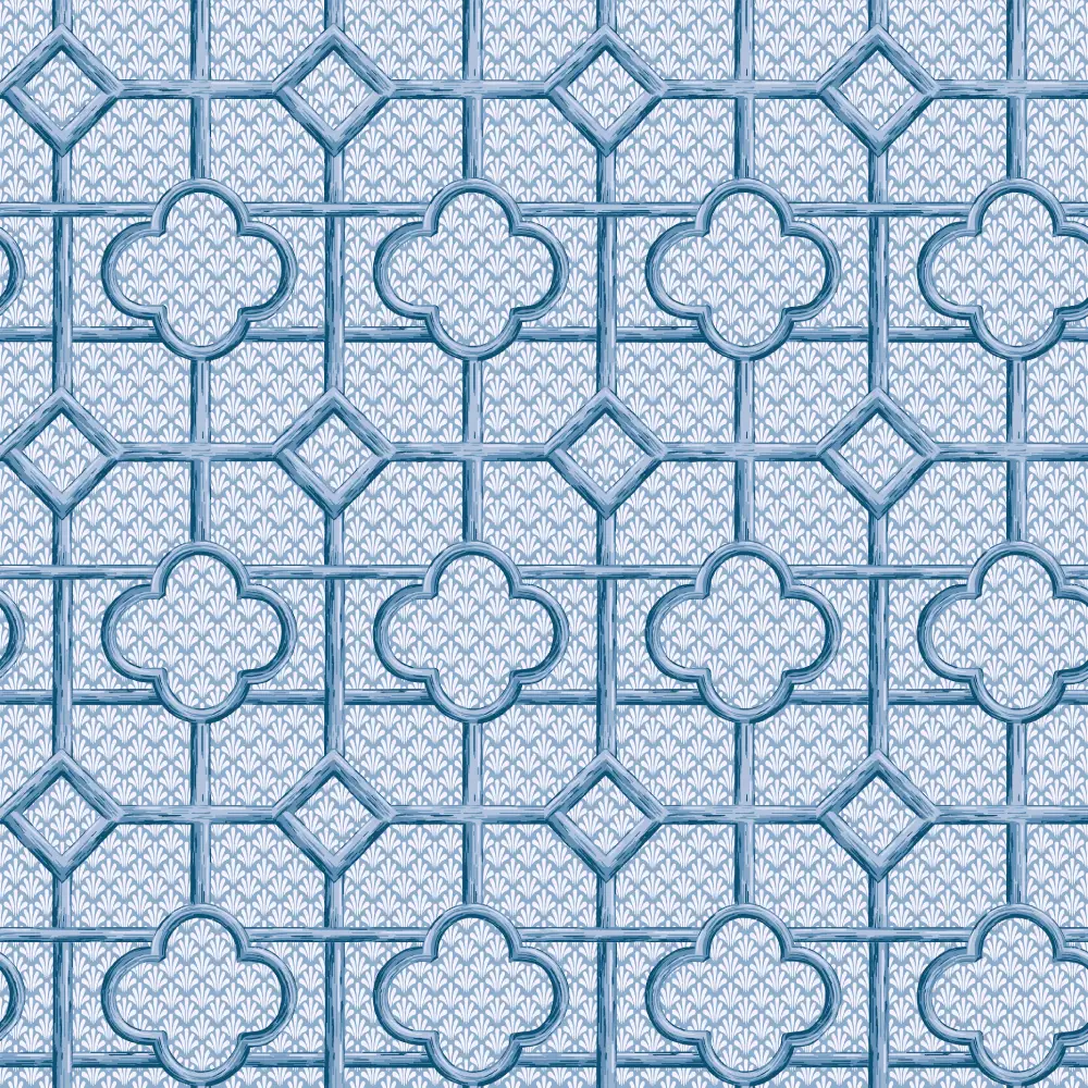 Decke Reja 100/100 blau/weiß | 100% Baumwolle |