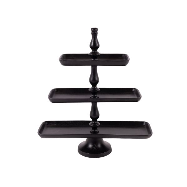 Etagere 3er | Aluguss schwarz |