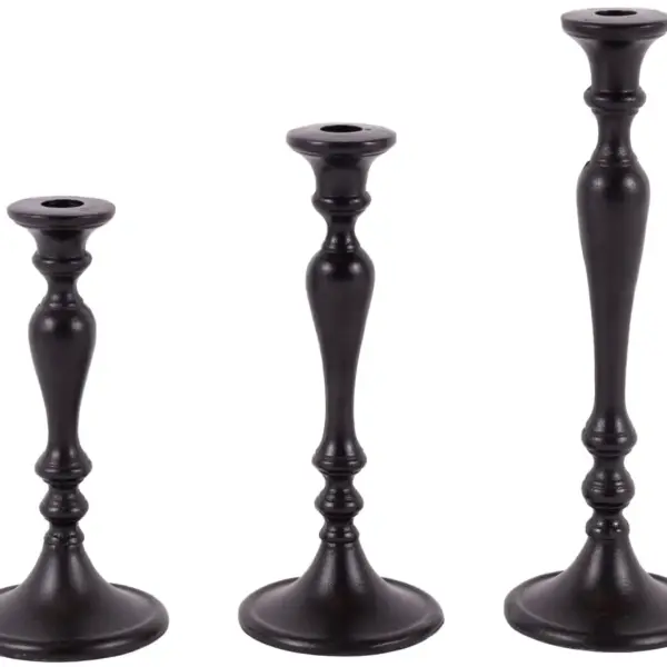 Kerzenleuchter Amsterdam L | Aluguss schwarz |
