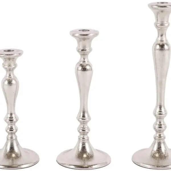 Kerzenleuchter Amsterdam L | Aluguss silber |