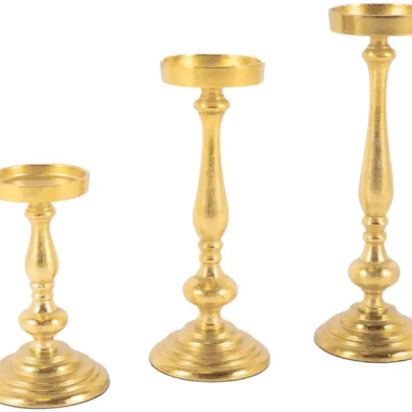 Kerzenleuchter Wien L | Aluguss gold |