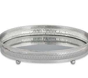 Galerie Spiegeltablett oval | vernickelt |
