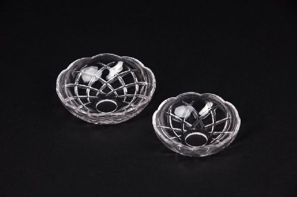 ALS10006-120-25  Ø 12cm | Kerzenteller, 24% Kristallglas |