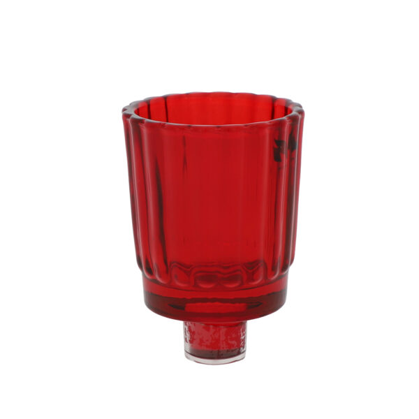 Glasaufsatz Streifen | rot |