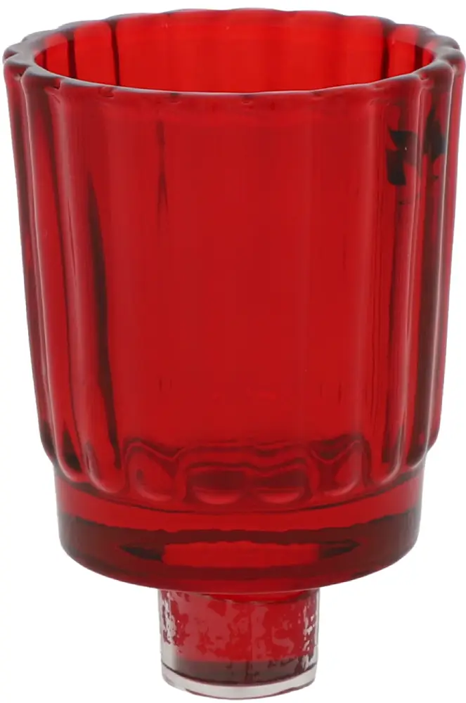 Glasaufsatz Streifen | rot |