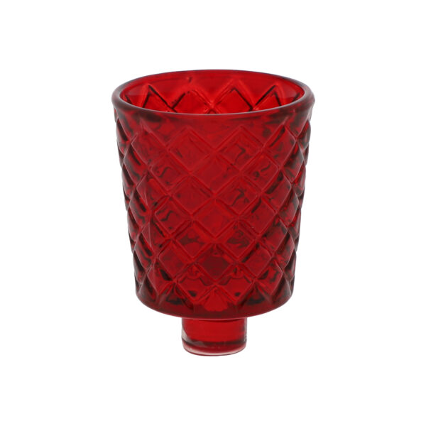 Glasaufsatz Raute | rot |