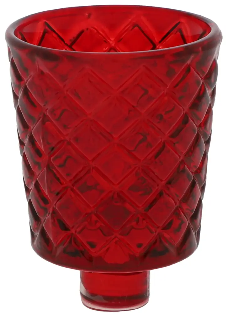 Glasaufsatz Raute | rot |