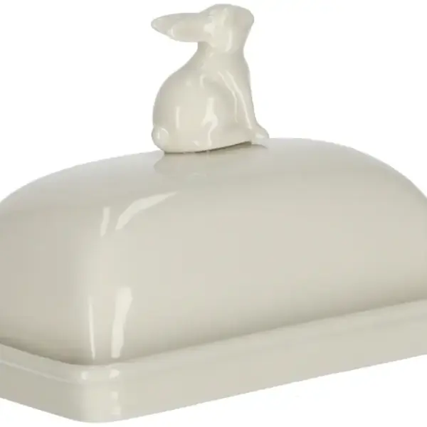 Buttedose, groß Hase | Porzellan |