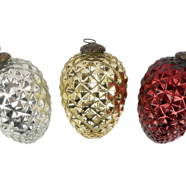 Zapfen gold L | Glas |