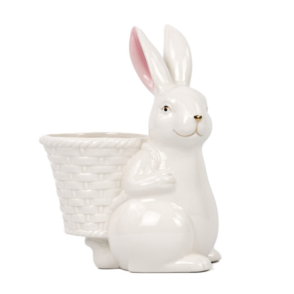 Hase mit Korb | Porzellan |