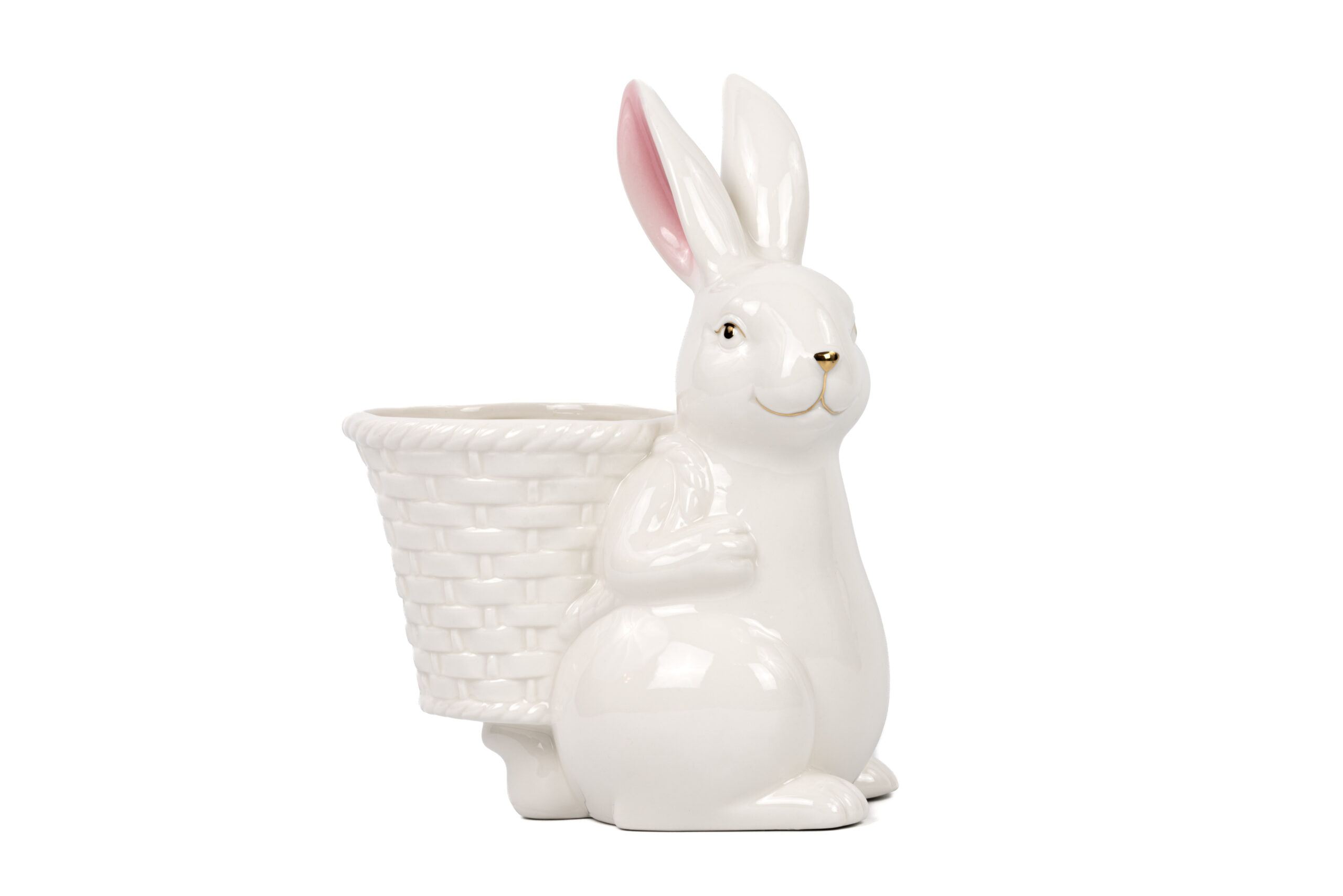 Hase mit Korb | Porzellan |