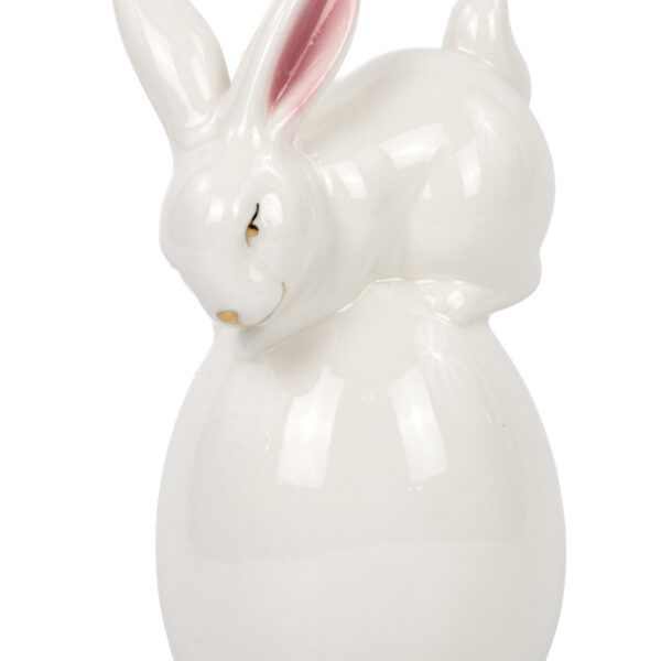 Hase auf Ei | Porzellan |