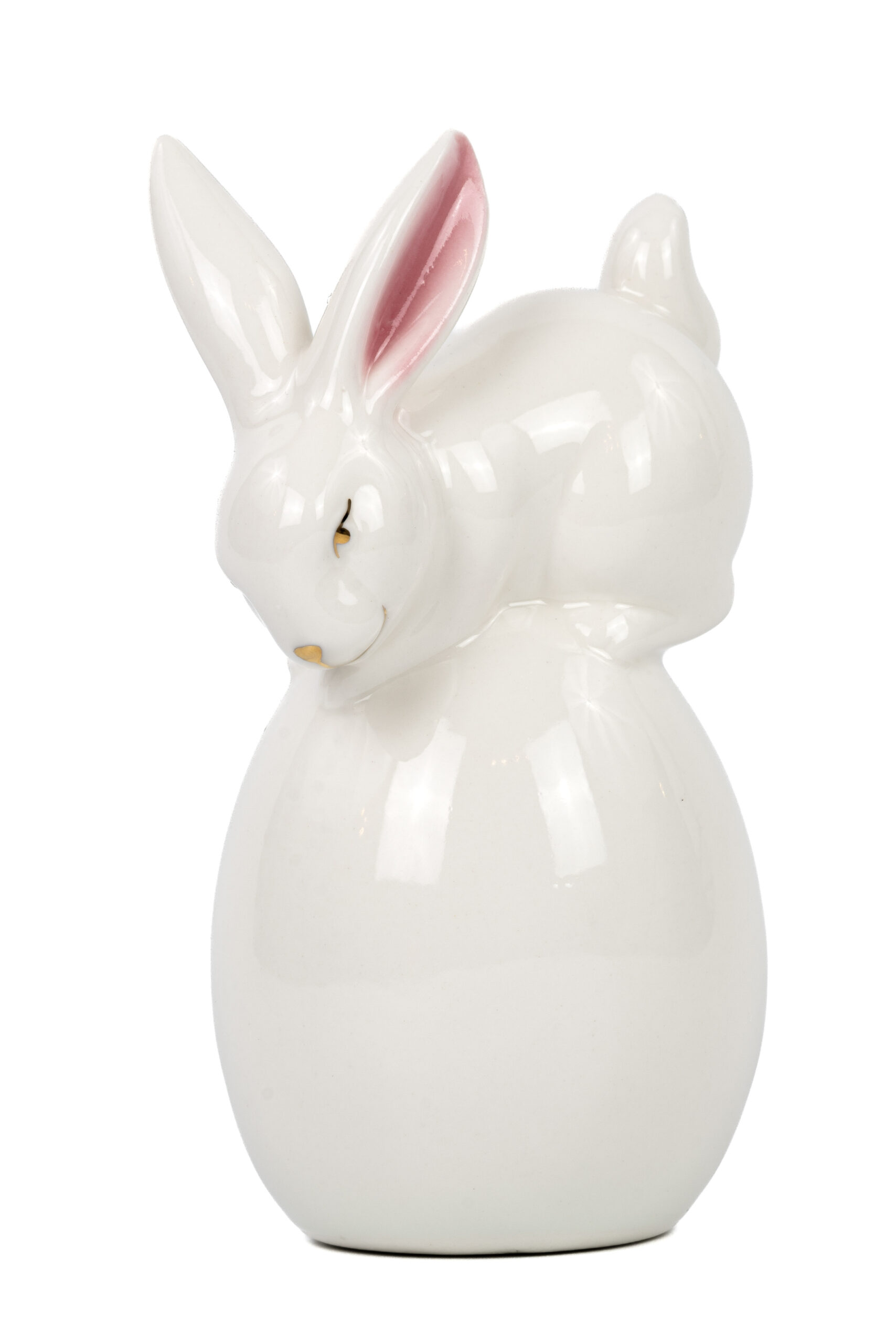 Hase auf Ei | Porzellan |