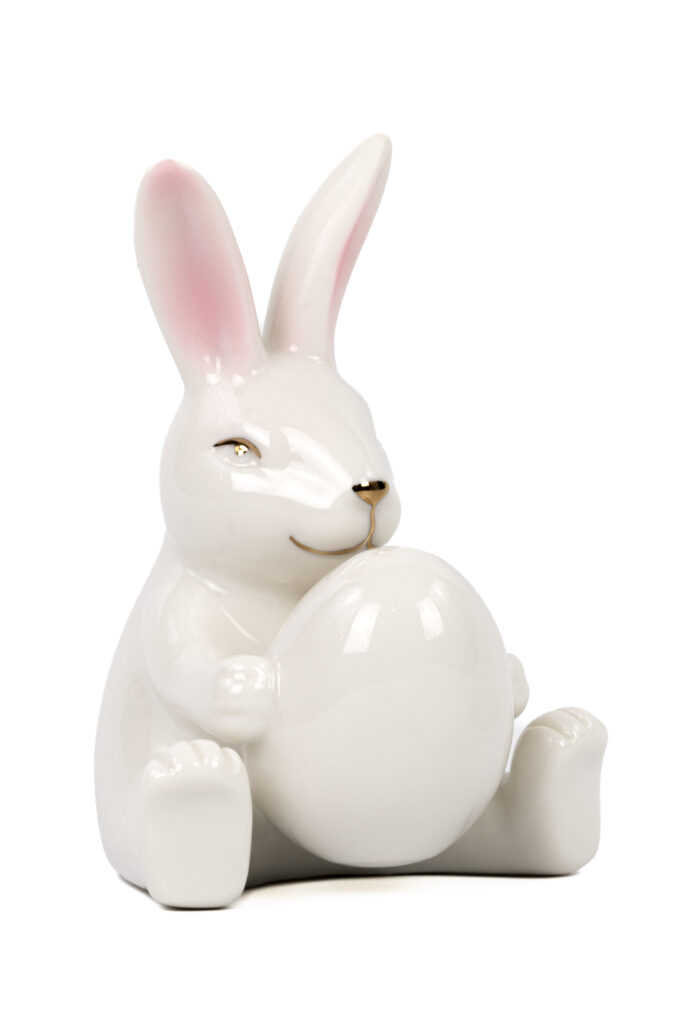 Hase mit Ei | Porzellan S |